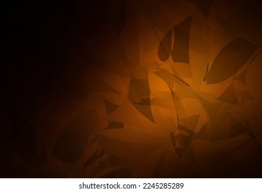 Dark Orange vector texture with abstract poly forms. Simple colorful illustration with abstract gradient shapes. Modern design for your business card.