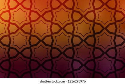 Dark Orange vector texture with beautiful stars. Blurred decorative design in simple style with stars. Smart design for your business advert.