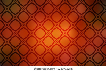 Dark Orange vector texture with beautiful stars. Blurred decorative design in simple style with stars. Pattern for wrapping gifts.