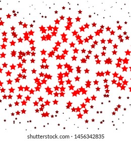 Dark Orange vector texture with beautiful stars. Colorful illustration in abstract style with gradient stars. Pattern for wrapping gifts.