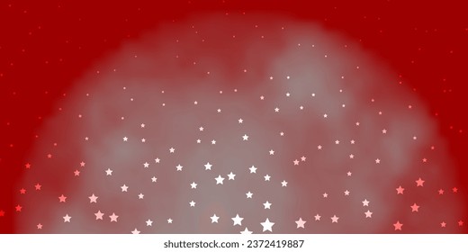 Dark Orange vector texture with beautiful stars. Modern geometric abstract illustration with stars. Design for your business promotion.