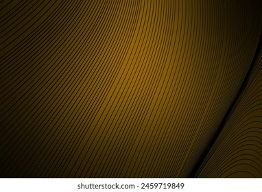 Dark Orange vector texture with bent lines. A completely new colorful illustration in simple style. Pattern for your design.