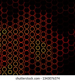 Dark Orange vector texture with circles. Abstract illustration with colorful spots in nature style. Design for your commercials.