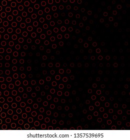 Dark Orange vector texture with circles. Modern abstract illustration with colorful circle shapes. Pattern for business ads.