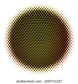 Dark Orange vector texture with circles. Abstract colorful disks on simple gradient background. Pattern for wallpapers, curtains.