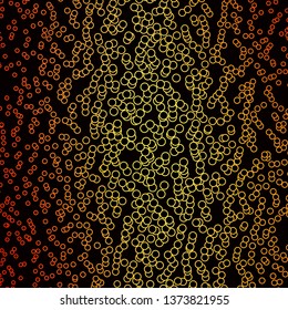 Dark Orange vector texture with circles. Abstract illustration with colorful spots in nature style. New template for your brand book.
