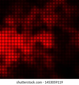 Dark Orange vector texture with circles. Abstract decorative design in gradient style with bubbles. Pattern for websites, landing pages.