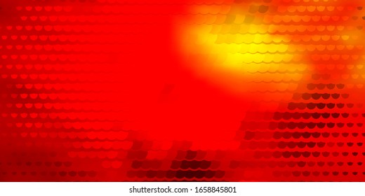 Textura vectorial naranja oscuro con círculos. Ilustración abstracta moderna con formas de círculo coloridas. Patrón para sitios web, páginas de inicio.