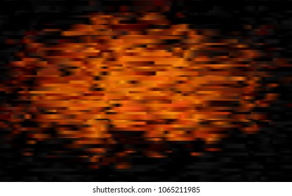 Dark Orange vector texture with colored lines. Modern geometrical abstract illustration with staves. Smart design for your business advert.