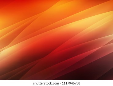 Dark Orange vector texture with colored diagonal lines. Decorative shining illustration with lines on abstract template. The pattern can be used for businews ad, booklets, leaflets