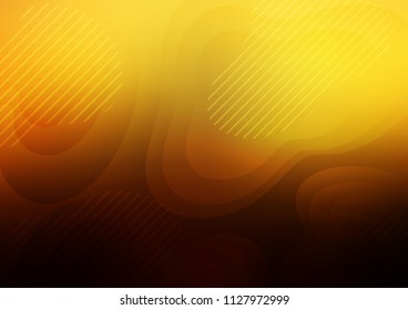 Dark Orange vector texture with colored lines. Modern geometrical abstract illustration with staves. Smart design for your business advert.