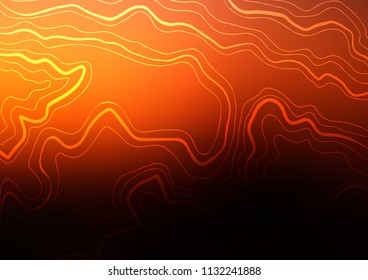 Dark Orange vector texture with colored lines. Blurred decorative design in simple style with lines. The pattern can be used as ads, poster, banner for commercial.