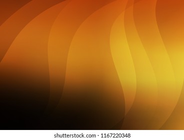 Dark Orange vector texture with colored lines. Shining colored illustration with narrow lines. Best design for your ad, poster, banner.