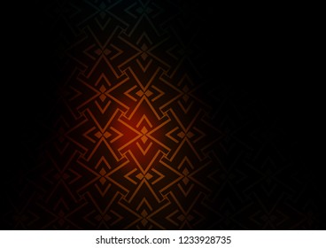 Dark Orange vector texture with colored lines. Blurred decorative design in simple style with lines. Best design for your ad, poster, banner.