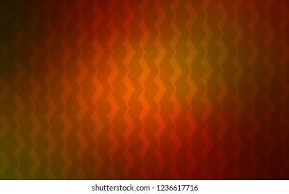 Dark Orange vector texture with colored lines. Colorful shining illustration with lines on abstract template. Smart design for your business advert.
