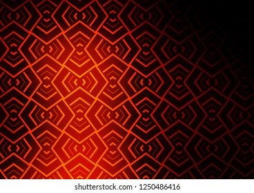 Dark Orange vector texture with colored lines. Modern geometrical abstract illustration with staves. Pattern for business booklets, leaflets.