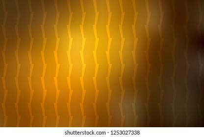 Dark Orange vector texture with colored lines. Lines on blurred abstract background with gradient. Best design for your ad, poster, banner.