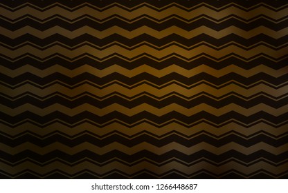 Dark Orange vector texture with colored lines. Colorful shining illustration with lines on abstract template. Pattern for ads, posters, banners.