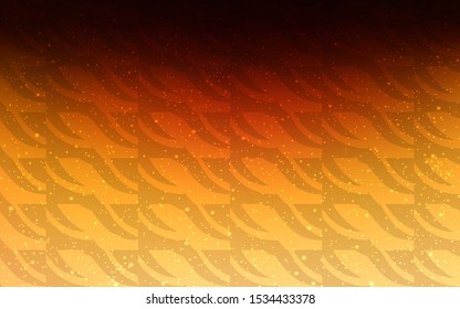 Dark Orange vector texture with colored lines. Glitter abstract illustration with colorful sticks. Template for your beautiful backgrounds.