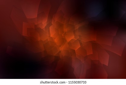 Dark Orange vector texture with colorful hexagons. White background with colorful hexagons. New design for website's poster, banner.