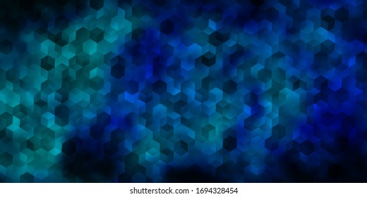 Dark Orange Vektorillustration Textur mit bunten Hexagons. Abstrakte Illustration mit bunten Hexagons. Muster für die Textur von Bildschirmhintergründen.