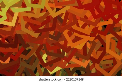 Textura vectorial de color naranja oscuro con hexágonos coloridos. Desenfoque del fondo con hexágonos coloridos. Nueva plantilla para tu libro de marcas.