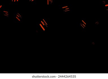 Dark orange vector texture with colorful lines. Lines on blurred abstract background with gradient. Smart design for your business advert.