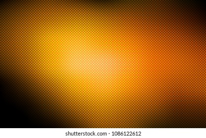Dark Orange vector texture with disks. Illustration with set of shining colorful abstract circles. Pattern can be used as texture of wallpapers.