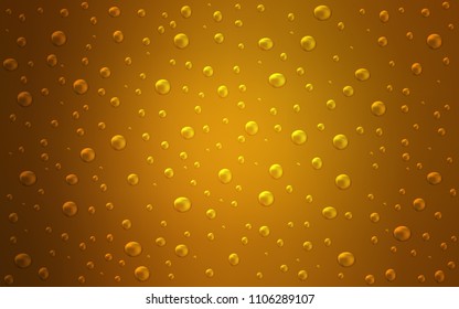 Dark Orange vector texture with disks. Beautiful colored illustration with blurred circles in nature style. New design for ad, poster, banner of your website.