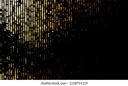 Dark Orange vector  texture with disks. Glitter abstract illustration with blurred drops of rain. Beautiful design for your business natural advert.
