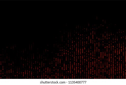 Dark Orange vector  texture with disks. Illustration with set of shining colorful abstract circles. The pattern can be used for aqua ad, booklets.