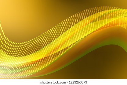 Dark Orange vector texture with disks, lines. Abstract illustration with colorful discs and triangles. Pattern for beautiful websites.