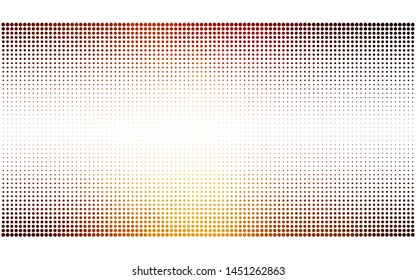 Dark Orange vector  texture with disks. Illustration with set of shining colorful abstract circles. Design for poster, banner of websites.
