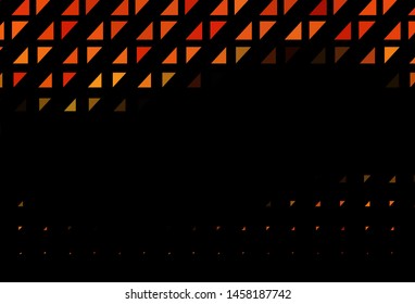 Dark Orange vector texture with disks. Blurred bubbles on abstract background with colorful gradient. Pattern for ads, leaflets.