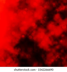 Dark Orange vector texture with disks. Abstract decorative design in gradient style with bubbles. New template for a brand book.