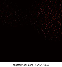 Dark Orange vector texture with disks. Abstract decorative design in gradient style with bubbles. Design for posters, banners.