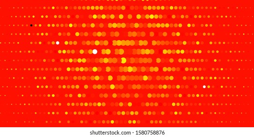 Dark Orange vector texture with disks. Abstract illustration with colorful spots in nature style. Pattern for business ads.