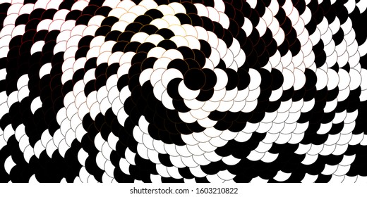 Dark Orange vector texture with disks. Modern abstract illustration with colorful circle shapes. Design for posters, banners.