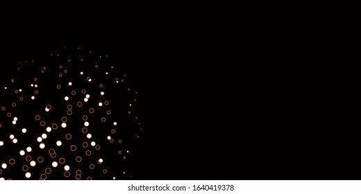 Dark Orange vector texture with disks. Abstract colorful disks on simple gradient background. Design for posters, banners.