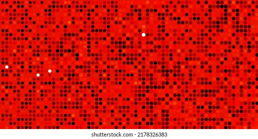 Textura vectorial de color naranja oscuro con discos. Ilustración colorida con puntos de degradado en estilo natural. Nueva plantilla para un libro de marcas.