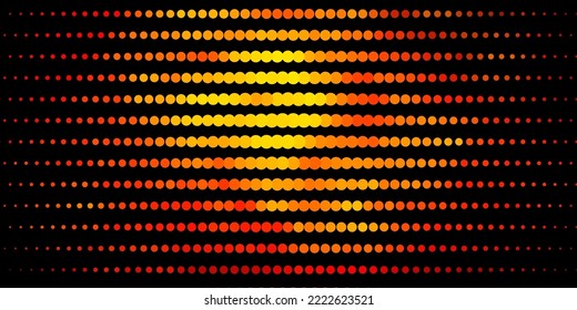 Dark Orange vector texture with disks. Glitter abstract illustration with colorful drops. Pattern for wallpapers, curtains.