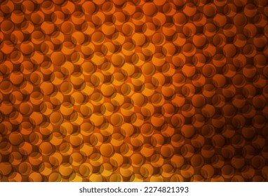 Dark Orange vector texture with disks. Illustration with set of shining colorful abstract circles. Design for poster, banner of websites.
