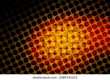 Dark Orange vector texture with disks. Beautiful colored illustration with blurred circles in nature style. Pattern for beautiful websites.