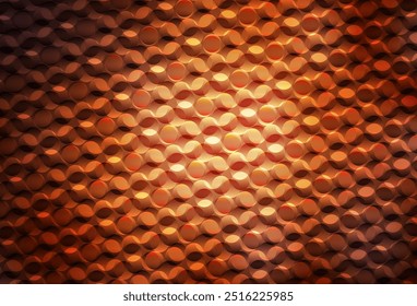 Dark Orange vector texture with disks. Modern abstract illustration with colorful water drops. Pattern for ads, leaflets.