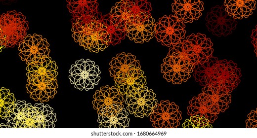 Textura vectorial naranja oscuro con formas memphis. Diseño simple en estilo abstracto con formas degradadas. Diseño inteligente para su negocio.