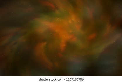 Dark Orange vector texture with milky way stars. Modern abstract illustration with Big Dipper stars. Pattern for astrology websites.