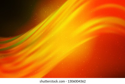 Dark Orange vector texture with milky way stars. Modern abstract illustration with Big Dipper stars. Smart design for your business advert.