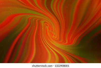 Dark Orange vector texture with milky way stars. Shining illustration with sky stars on abstract template. Pattern for astronomy websites.