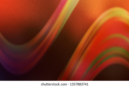 Dark Orange vector texture with milky way stars. Shining colored illustration with bright astronomical stars. Best design for your ad, poster, banner.
