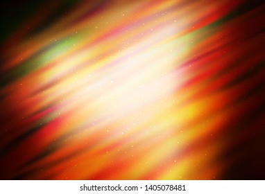 Dark Orange vector texture with milky way stars. Modern abstract illustration with Big Dipper stars. Template for cosmic backgrounds.